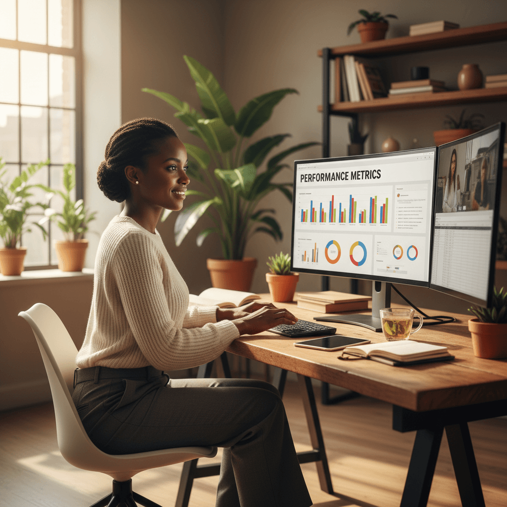 High-performing professional experiencing sustained energy and clarity