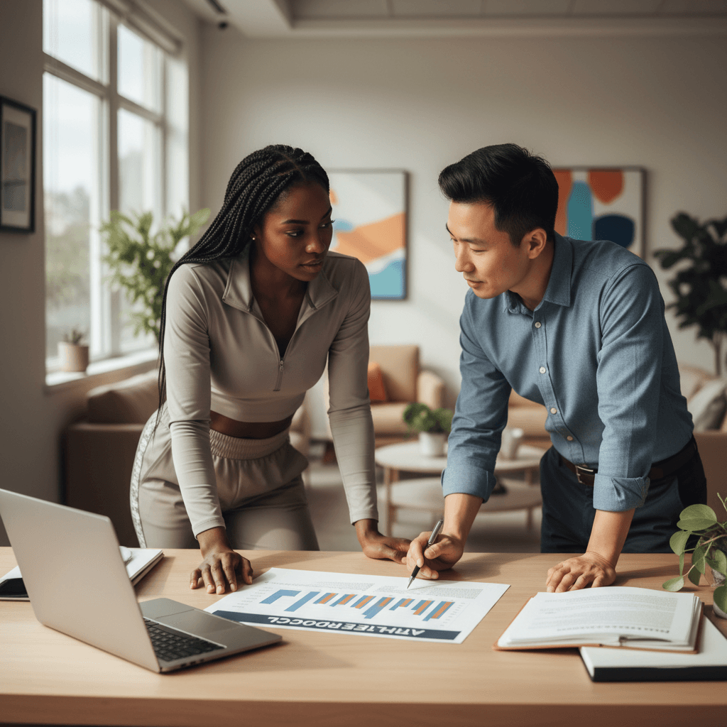 One-on-one consultation reviewing personalized protocol